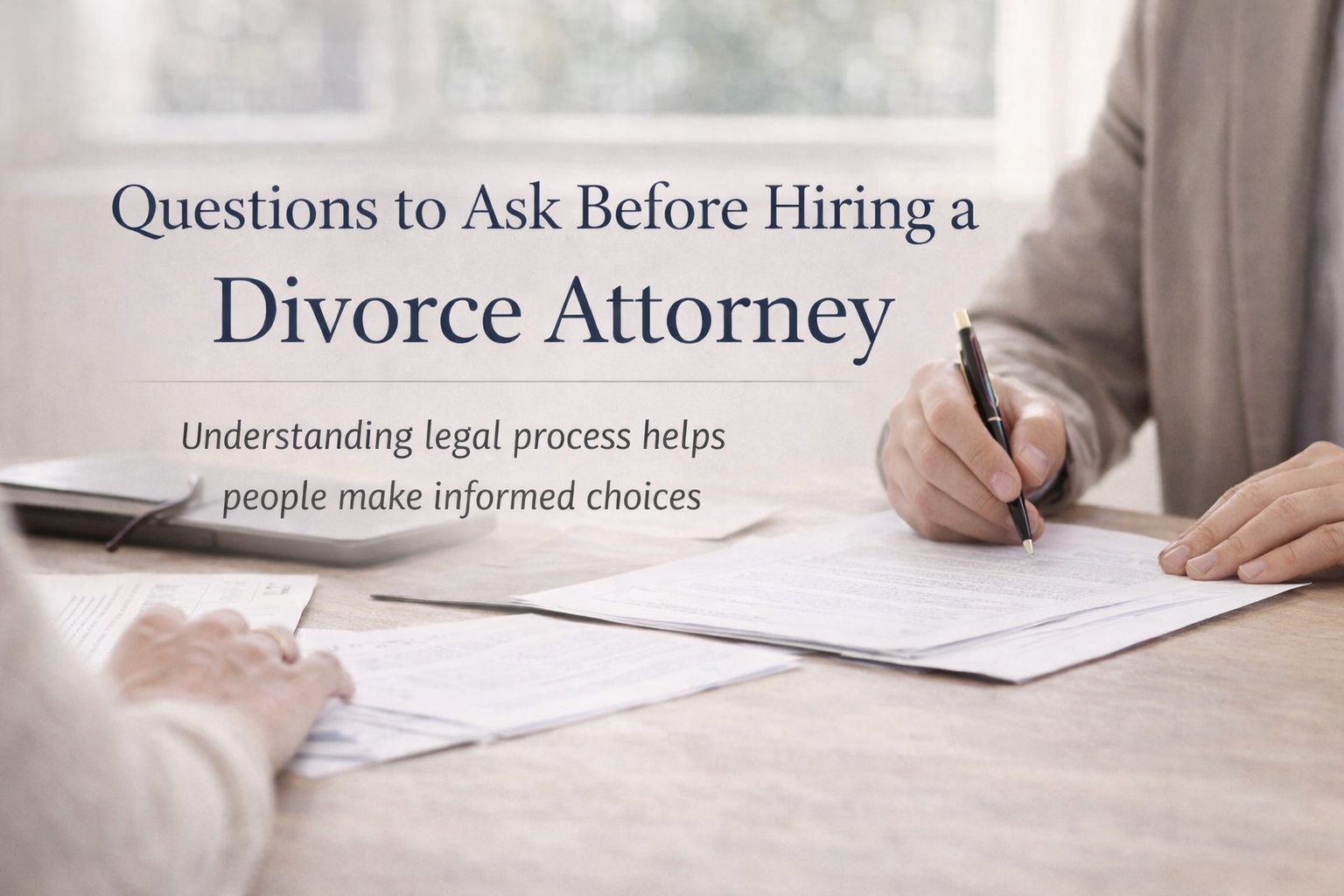 Questions to Ask Before Hiring a Divorce Attorney